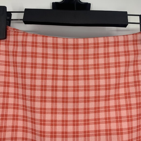 Urban Outfitters Skirt Pink Plaid Mini High Waist Y2K Preppy - Picture 4 of 13
